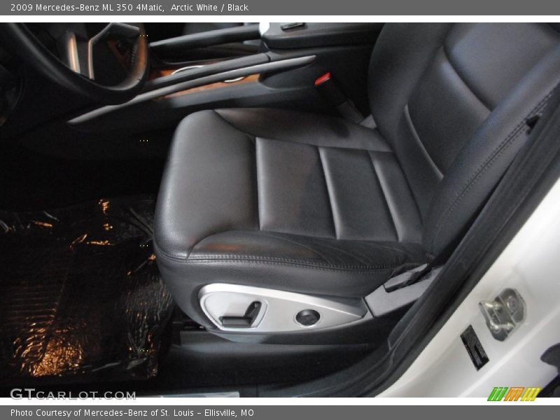 Arctic White / Black 2009 Mercedes-Benz ML 350 4Matic
