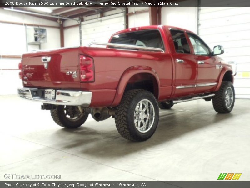 Inferno Red Crystal Pearl / Medium Slate Gray 2008 Dodge Ram 2500 Laramie Quad Cab 4x4