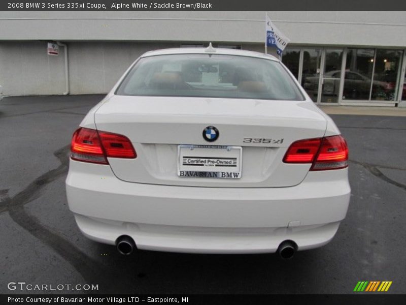 Alpine White / Saddle Brown/Black 2008 BMW 3 Series 335xi Coupe