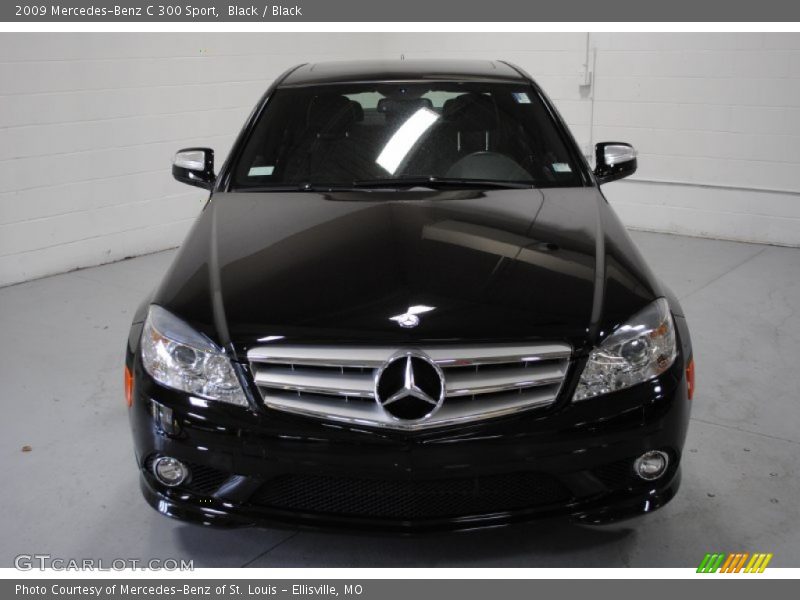 Black / Black 2009 Mercedes-Benz C 300 Sport