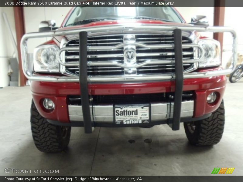 Inferno Red Crystal Pearl / Medium Slate Gray 2008 Dodge Ram 2500 Laramie Quad Cab 4x4