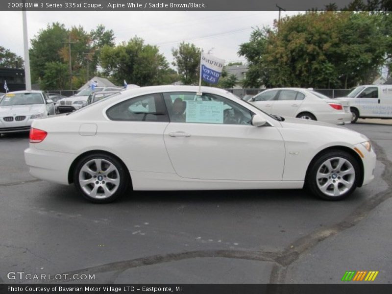 Alpine White / Saddle Brown/Black 2008 BMW 3 Series 335xi Coupe