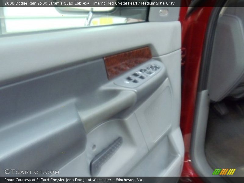 Inferno Red Crystal Pearl / Medium Slate Gray 2008 Dodge Ram 2500 Laramie Quad Cab 4x4