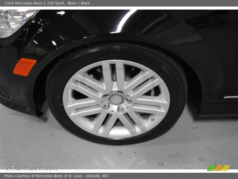 Black / Black 2009 Mercedes-Benz C 300 Sport