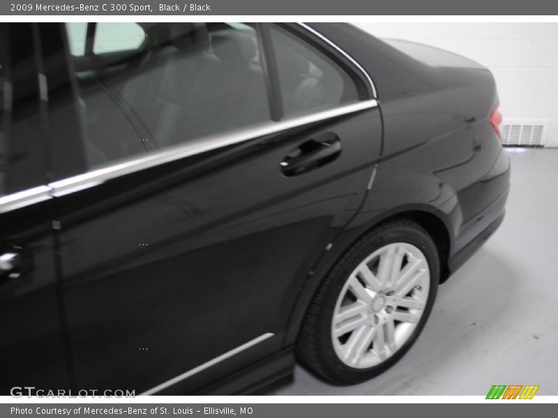 Black / Black 2009 Mercedes-Benz C 300 Sport