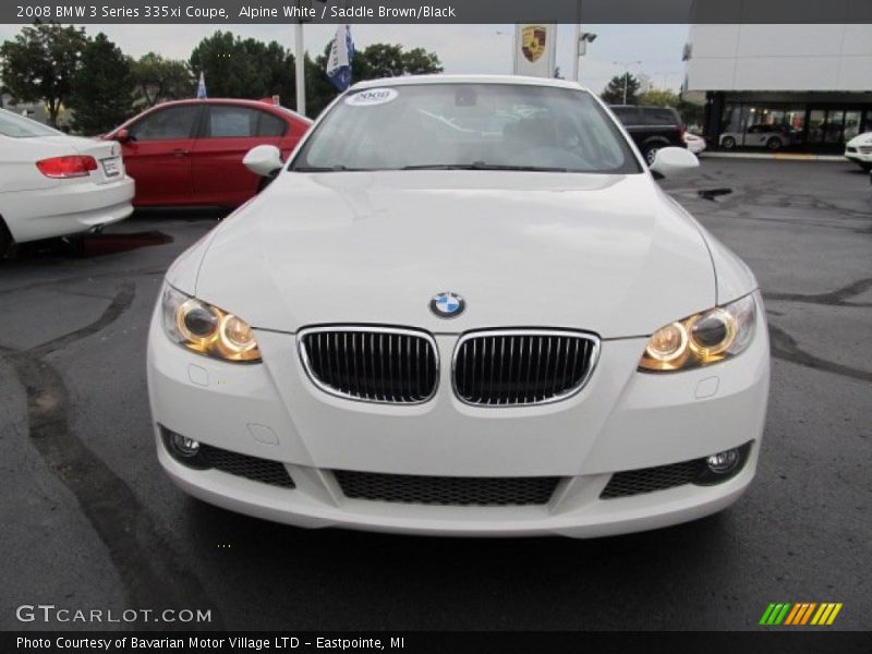 Alpine White / Saddle Brown/Black 2008 BMW 3 Series 335xi Coupe