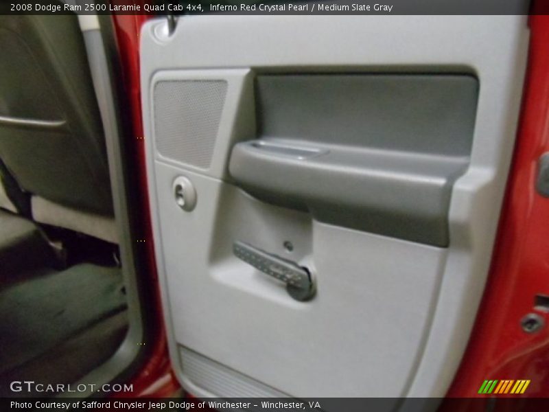 Inferno Red Crystal Pearl / Medium Slate Gray 2008 Dodge Ram 2500 Laramie Quad Cab 4x4