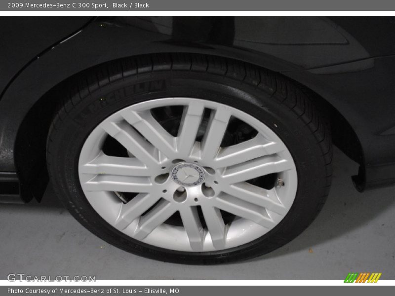 Black / Black 2009 Mercedes-Benz C 300 Sport