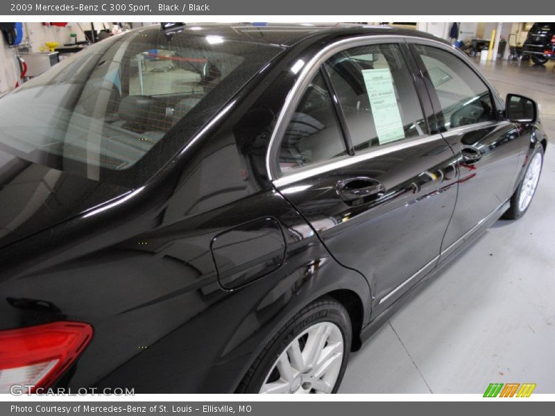 Black / Black 2009 Mercedes-Benz C 300 Sport