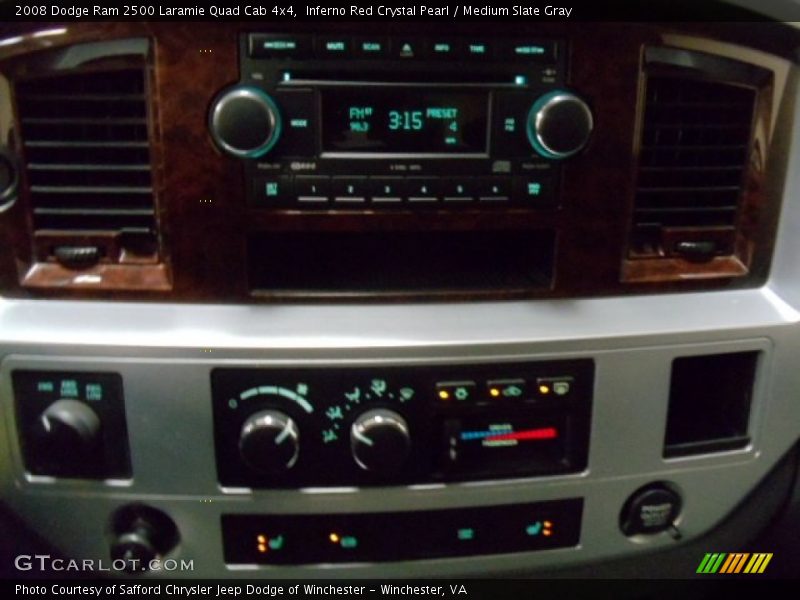 Inferno Red Crystal Pearl / Medium Slate Gray 2008 Dodge Ram 2500 Laramie Quad Cab 4x4
