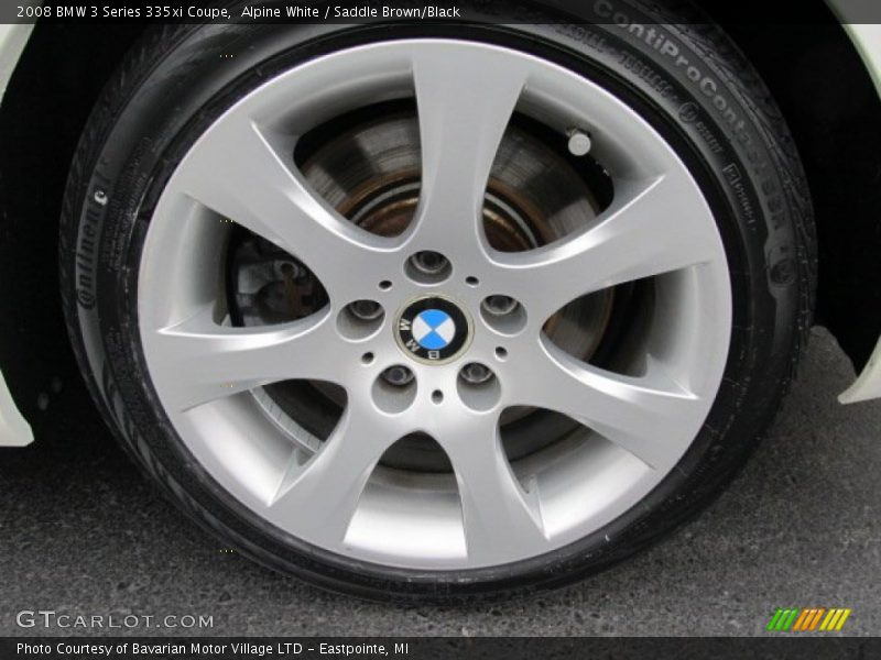 Alpine White / Saddle Brown/Black 2008 BMW 3 Series 335xi Coupe