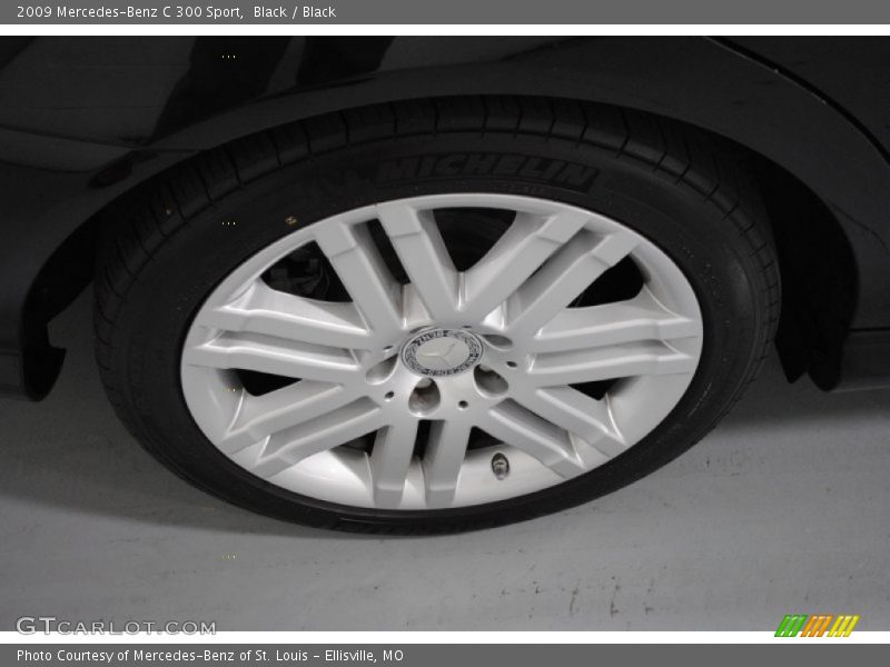 Black / Black 2009 Mercedes-Benz C 300 Sport