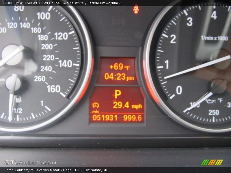 Alpine White / Saddle Brown/Black 2008 BMW 3 Series 335xi Coupe