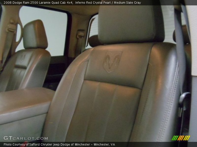 Inferno Red Crystal Pearl / Medium Slate Gray 2008 Dodge Ram 2500 Laramie Quad Cab 4x4
