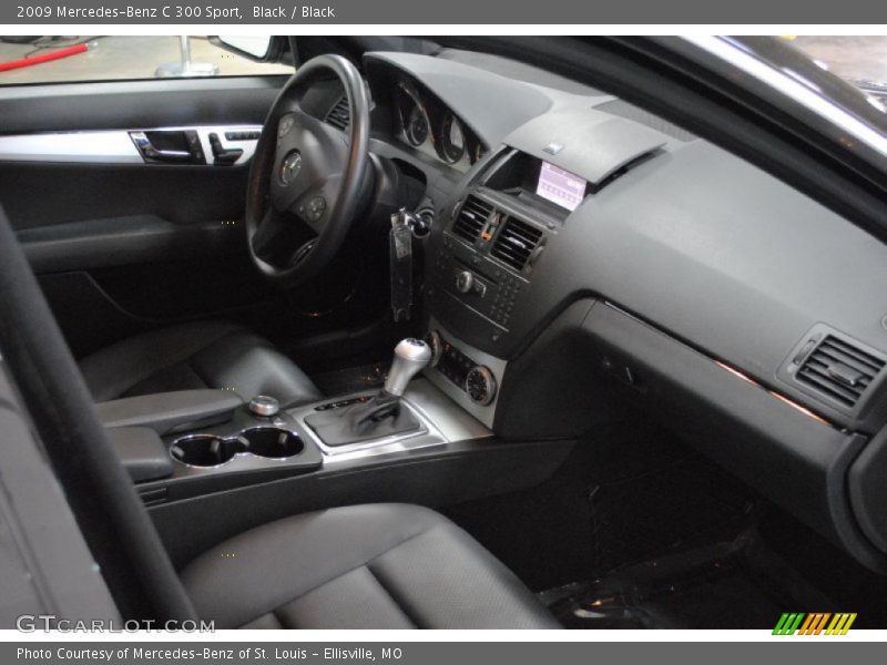 Black / Black 2009 Mercedes-Benz C 300 Sport
