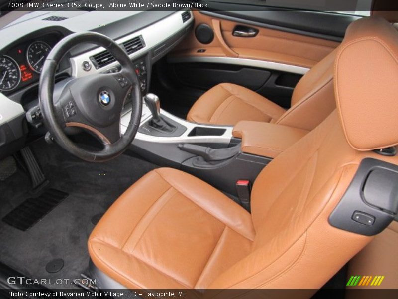 Alpine White / Saddle Brown/Black 2008 BMW 3 Series 335xi Coupe