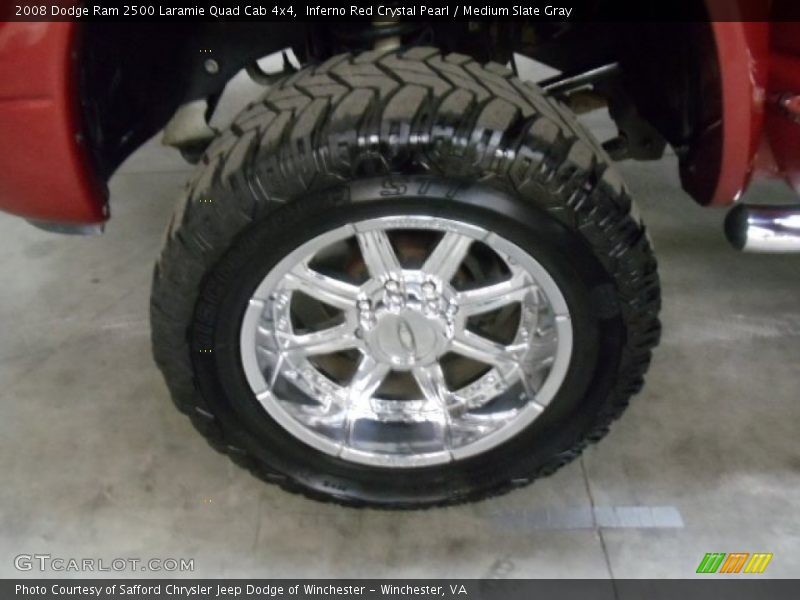 Inferno Red Crystal Pearl / Medium Slate Gray 2008 Dodge Ram 2500 Laramie Quad Cab 4x4