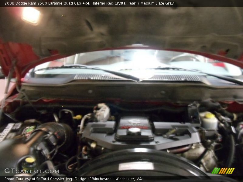 Inferno Red Crystal Pearl / Medium Slate Gray 2008 Dodge Ram 2500 Laramie Quad Cab 4x4