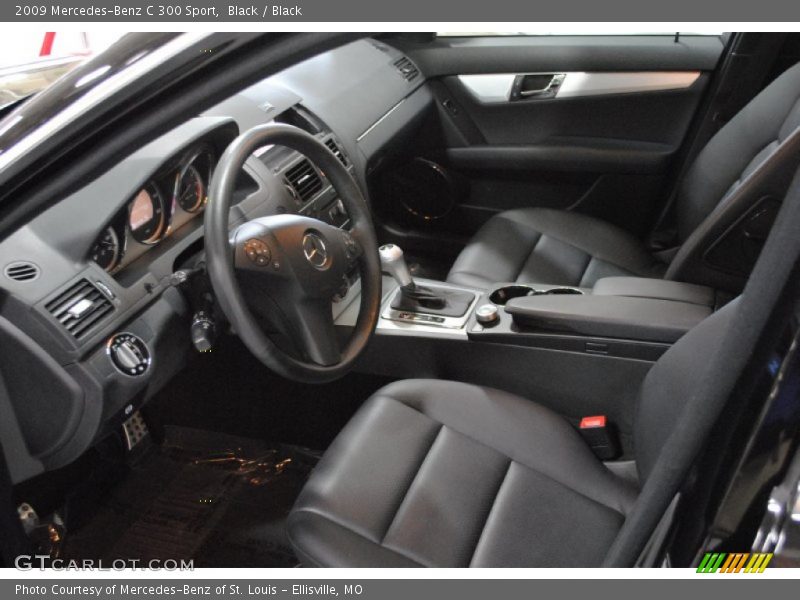 Black / Black 2009 Mercedes-Benz C 300 Sport
