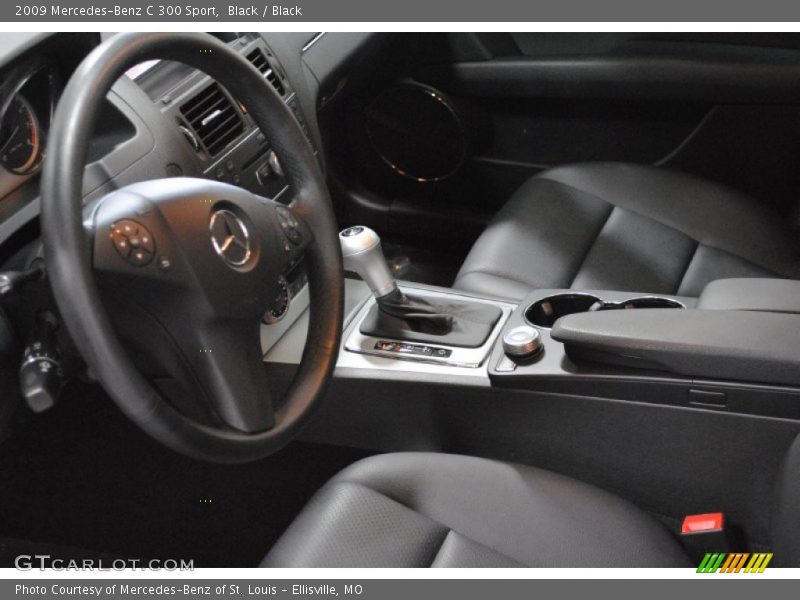 Black / Black 2009 Mercedes-Benz C 300 Sport