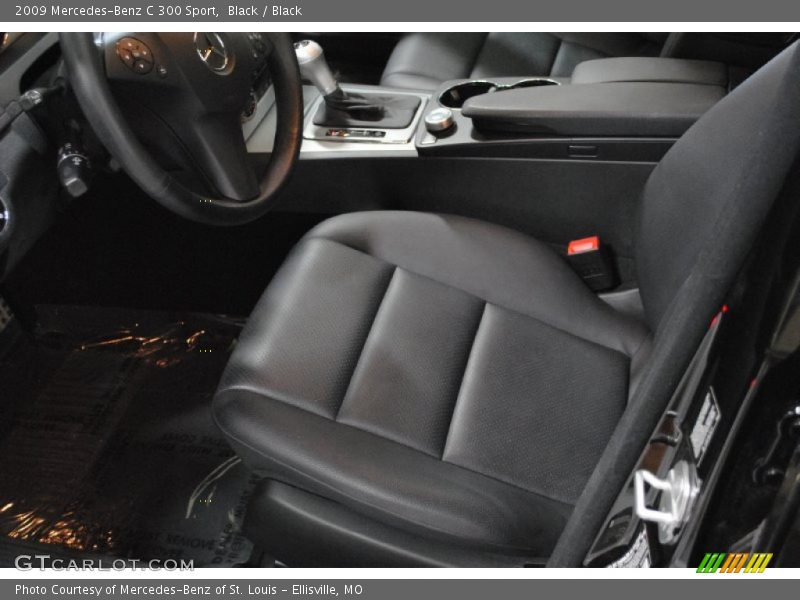 Black / Black 2009 Mercedes-Benz C 300 Sport