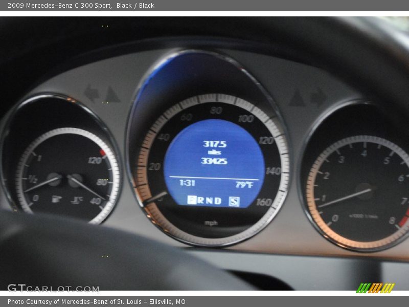 Black / Black 2009 Mercedes-Benz C 300 Sport