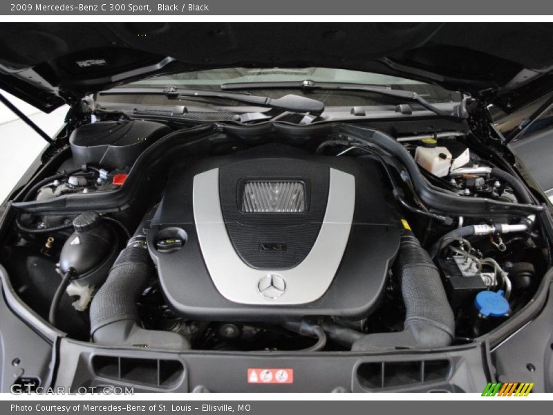 Black / Black 2009 Mercedes-Benz C 300 Sport