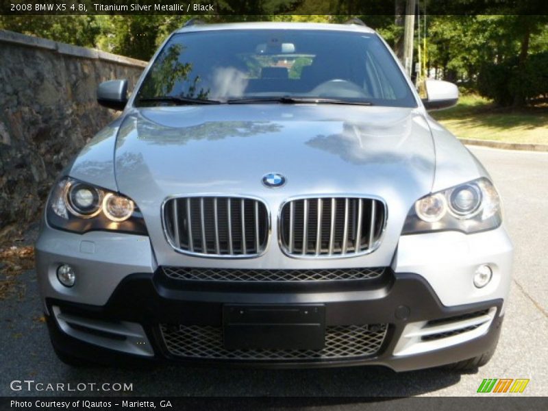 Titanium Silver Metallic / Black 2008 BMW X5 4.8i