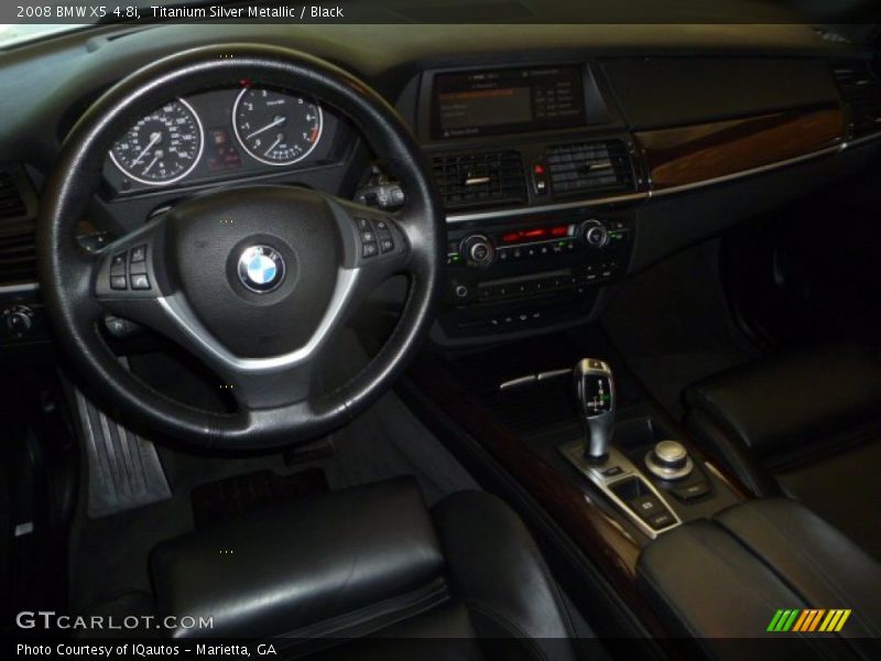 Titanium Silver Metallic / Black 2008 BMW X5 4.8i