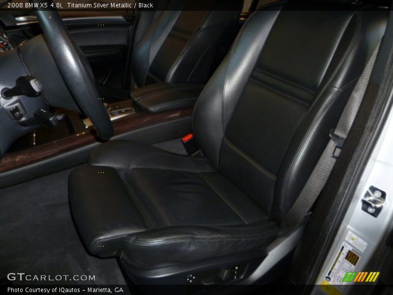 Titanium Silver Metallic / Black 2008 BMW X5 4.8i