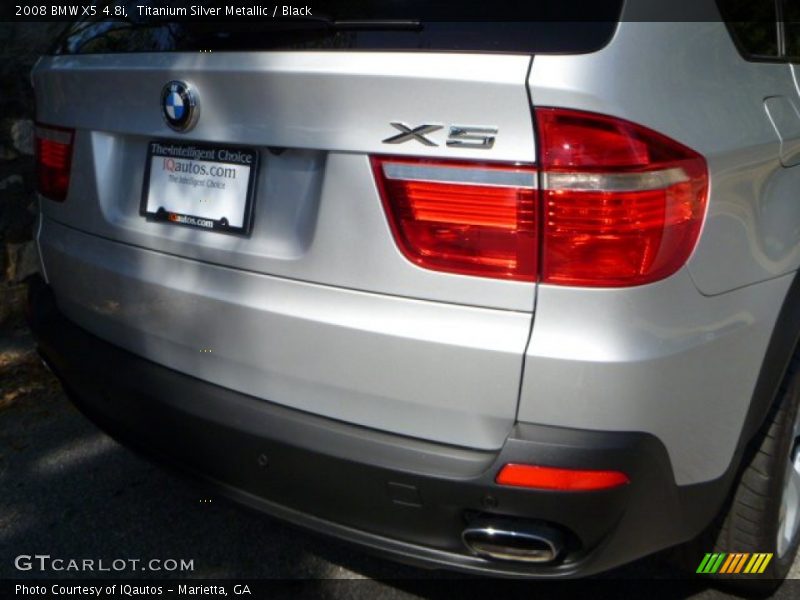 Titanium Silver Metallic / Black 2008 BMW X5 4.8i