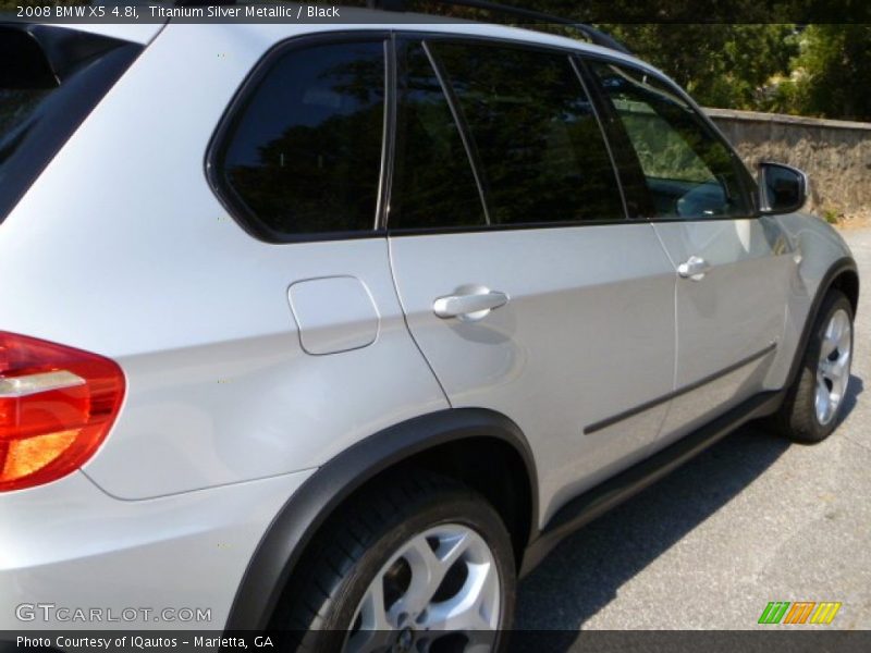 Titanium Silver Metallic / Black 2008 BMW X5 4.8i