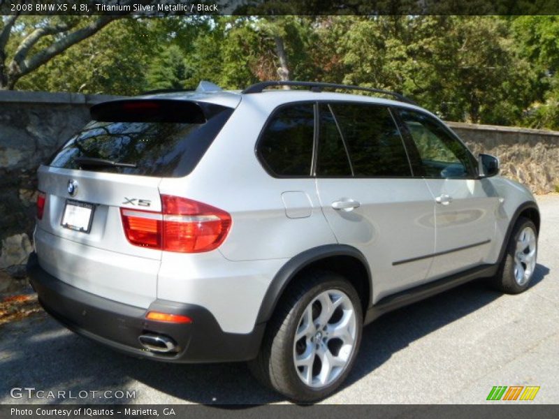 Titanium Silver Metallic / Black 2008 BMW X5 4.8i