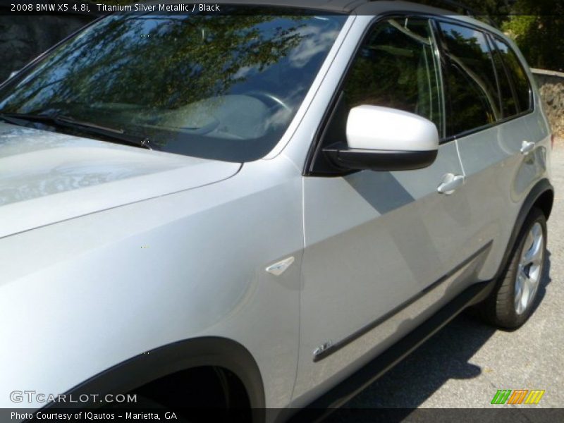 Titanium Silver Metallic / Black 2008 BMW X5 4.8i