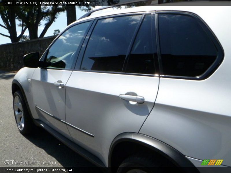 Titanium Silver Metallic / Black 2008 BMW X5 4.8i