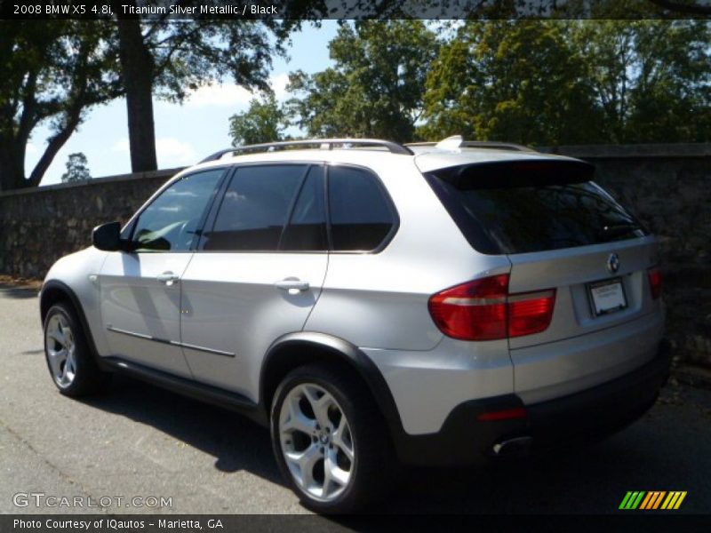 Titanium Silver Metallic / Black 2008 BMW X5 4.8i
