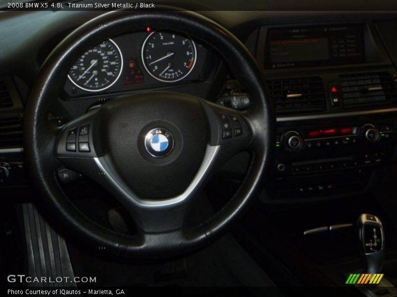 Titanium Silver Metallic / Black 2008 BMW X5 4.8i