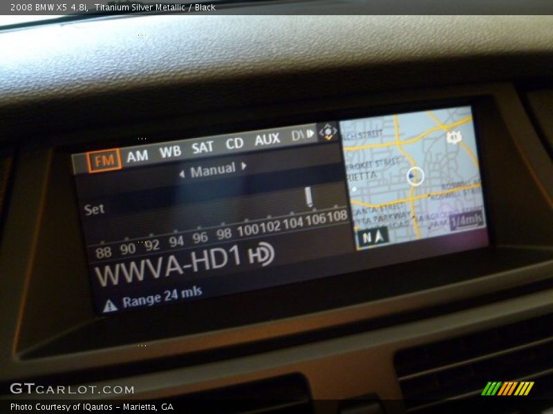 Titanium Silver Metallic / Black 2008 BMW X5 4.8i
