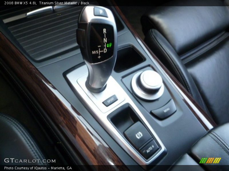 Titanium Silver Metallic / Black 2008 BMW X5 4.8i