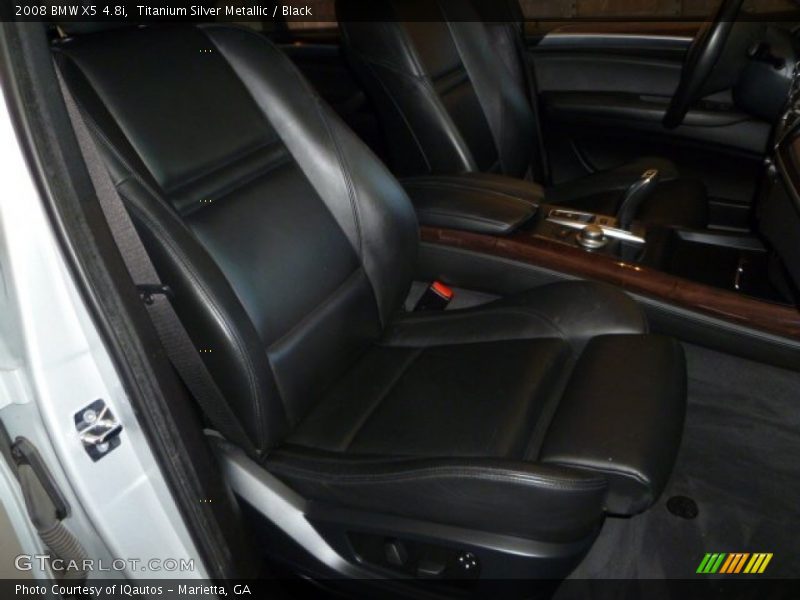 Titanium Silver Metallic / Black 2008 BMW X5 4.8i