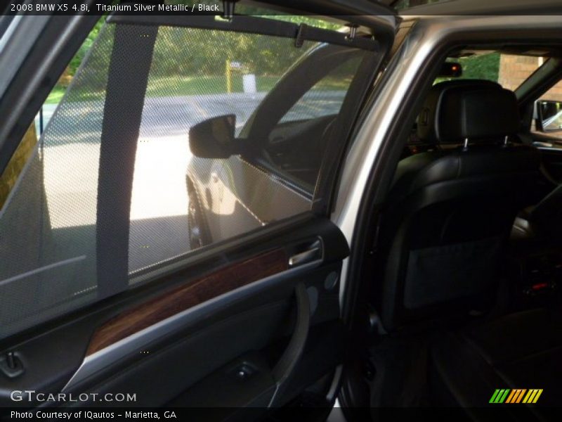 Titanium Silver Metallic / Black 2008 BMW X5 4.8i