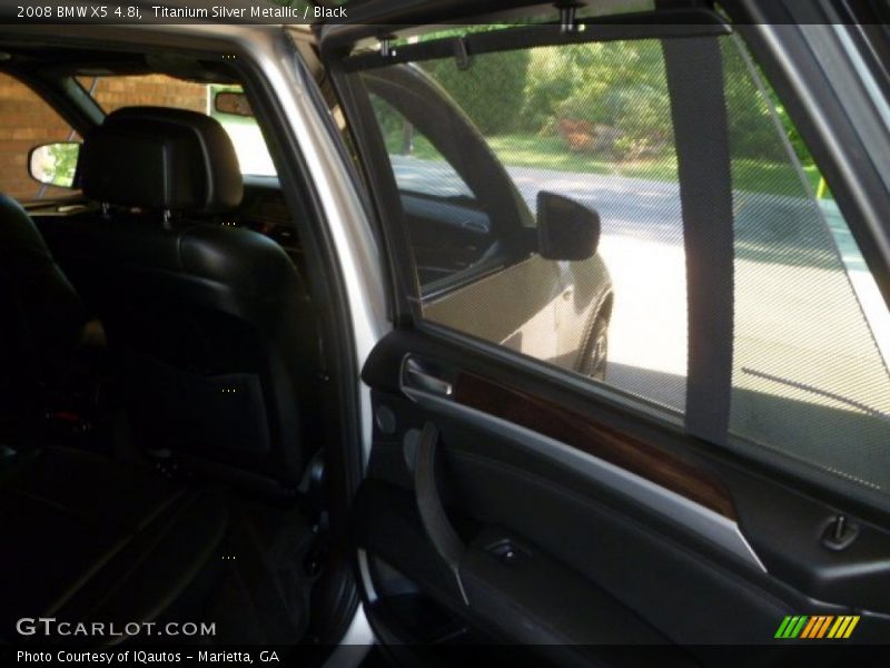 Titanium Silver Metallic / Black 2008 BMW X5 4.8i
