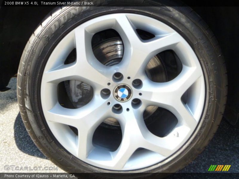 Titanium Silver Metallic / Black 2008 BMW X5 4.8i