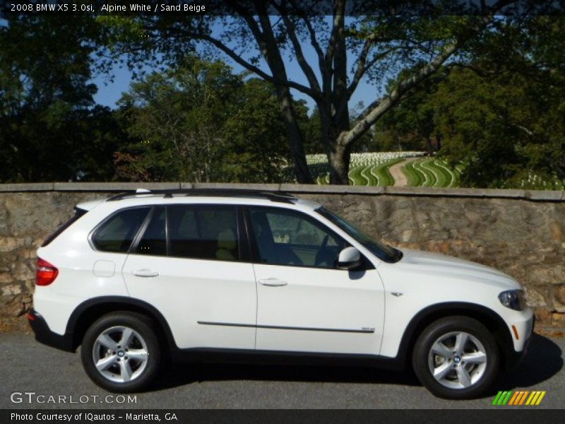 Alpine White / Sand Beige 2008 BMW X5 3.0si