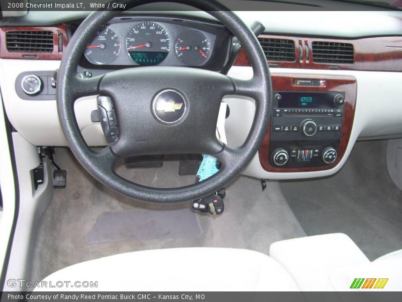 White / Gray 2008 Chevrolet Impala LT