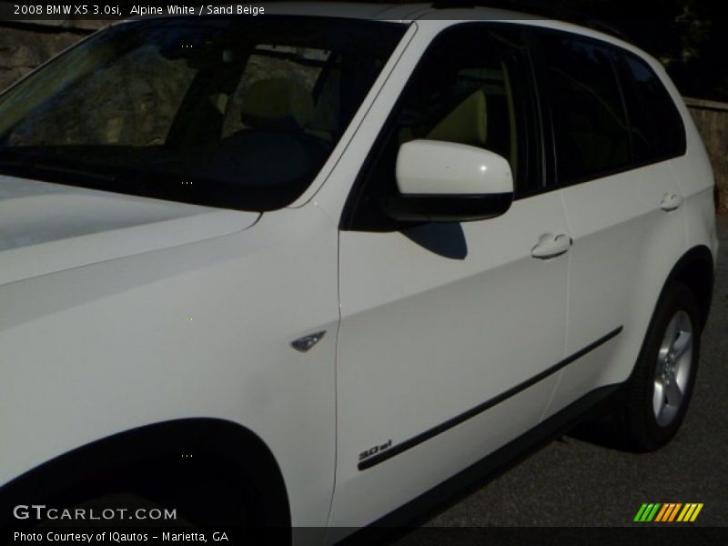 Alpine White / Sand Beige 2008 BMW X5 3.0si