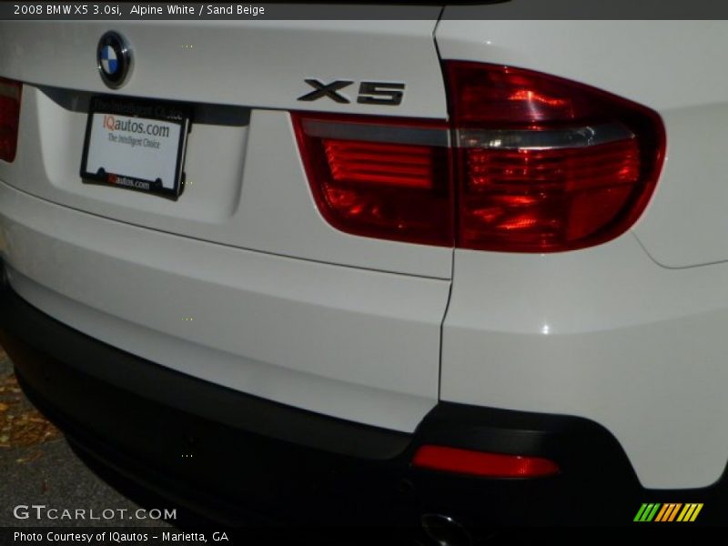 Alpine White / Sand Beige 2008 BMW X5 3.0si