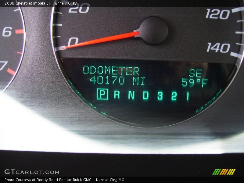 White / Gray 2008 Chevrolet Impala LT