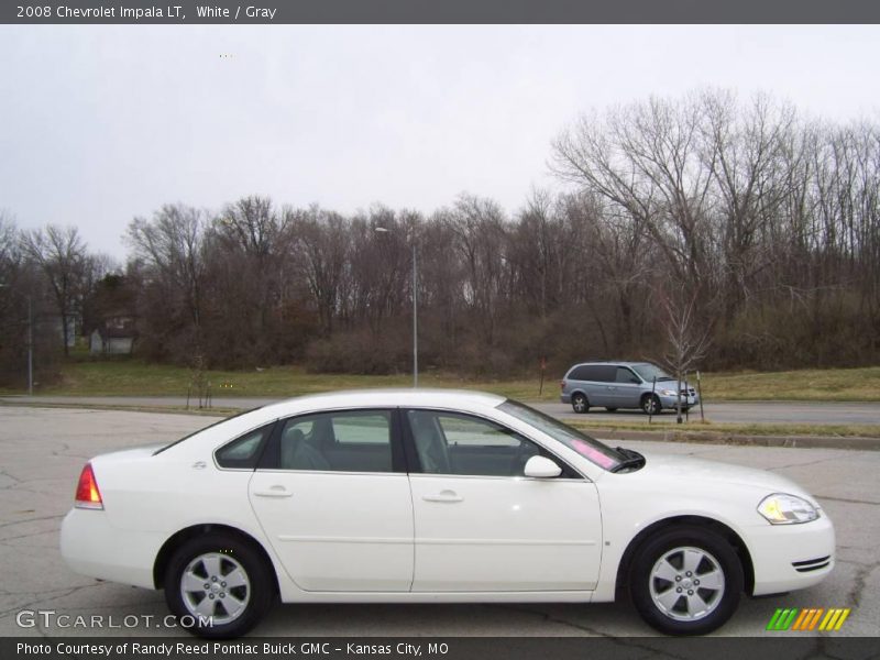 White / Gray 2008 Chevrolet Impala LT