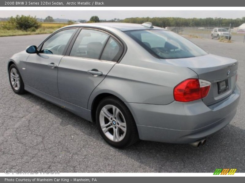 Arctic Metallic / Black 2008 BMW 3 Series 328xi Sedan